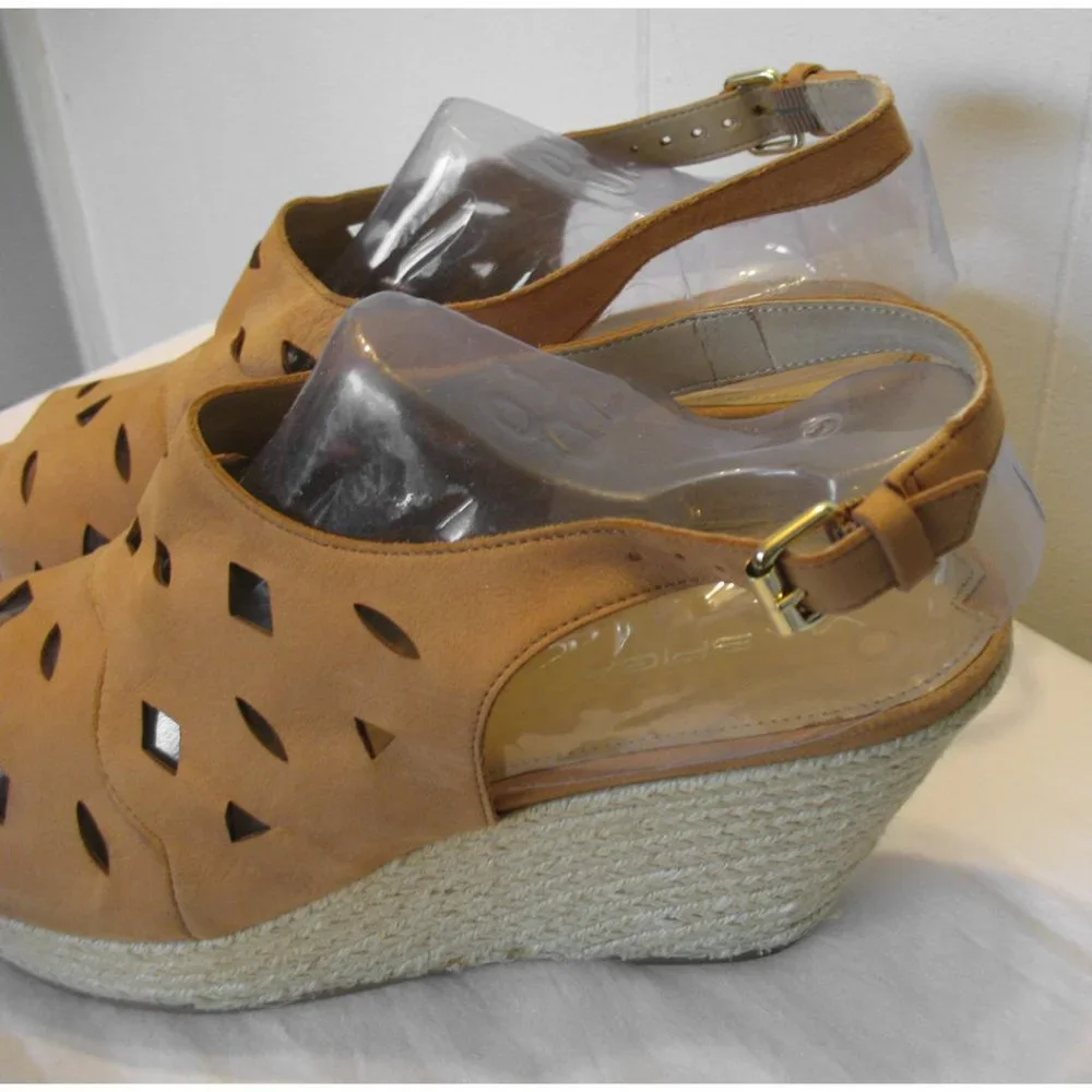 Via Spiga Suede Espadrille Wedge Heels Size 10M